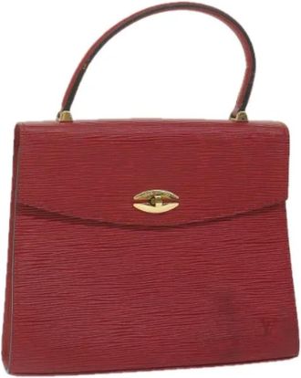 Louis Vuitton Tweedehands leren handtassen - Dames - Vintage Handtas - Rood - ONE Size - Leer - Vintage