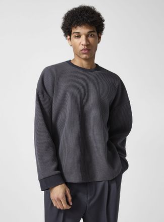 Le 31 Mens Worn waffled jersey T-shirt Imported from Seoul