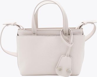Fabiana Filippi White Leather Top Handle Bag