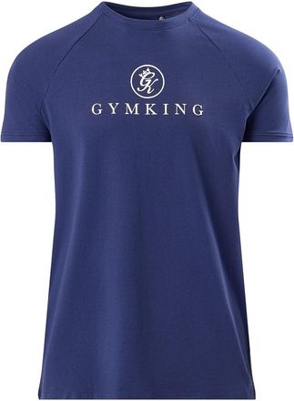 The Gym King Mens Pro T-Shirt Short Sleeve Cotton Oxford Blue XL