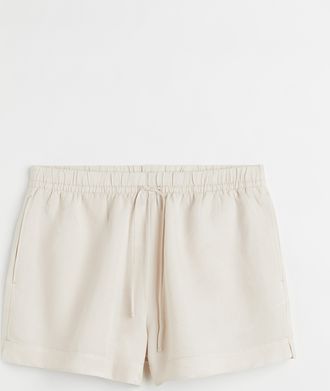 H&M H & M+ Shorts aus Leinenmix - Beige