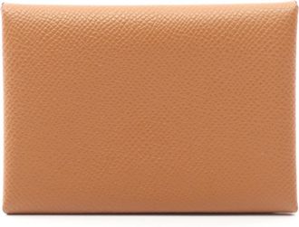 Hermès Brown Epsom Leather Coin Purse/Coin Case (Pre-Owned)