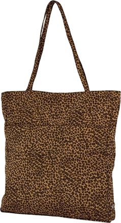 Bottega Veneta Brown Nylon Handbag Tote Bag (Pre-Owned)