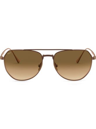 Persol Occhiali da sole modello aviator oversize - Effetto metallizzato
