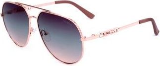 Guess Burgundy Pilot Ladies Sunglasses GF6195 28T 56
