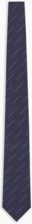 Emporio Armani Blauwe Zijden Stropdas Elegante Stijl - Heren - Stropdassen - Blauw - ONE Size - Accessoires