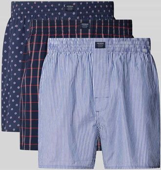 Mc Neal Boxershorts mit elastischem Bund im 3er-Pack in Marine, Größe XXL