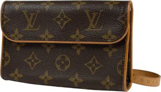 Louis Vuitton Brown Monogram Monogram Leather Fanny Pack Pochette Pouch (Pre-Owned)