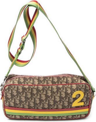 Dior Pre-owned Womens Rasta Collection No. 2 Messenger Shoulder Bag - Brown - One Size