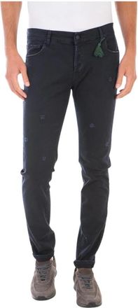 Daniele Alessandrini Jeans - Heren - Slim Fit Jeans - Blauw - W30 - Katoen - Jeans