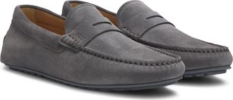 BOSS Noel Penny Loafer in Dark Grey at Nordstrom, Size 13Us