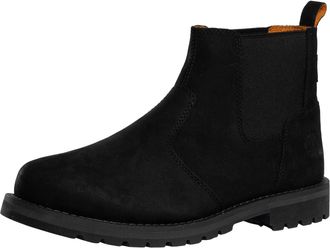 Timberland Mens Redwood Falls Mid Chelsea Leather Boots, Jet Black, 10.5 UK
