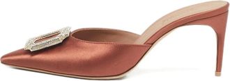 Malone Souliers Mules con cristalli - Rosa