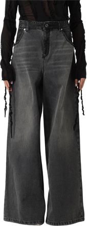 Blumarine Reguliere Denim Jeans - Dames - Loose Fit Jeans - Grijs - S - Denim - Jeans