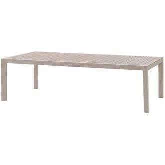 Hesperide Hesperide - Tavolo da giardino &eacute;vasion in lino e argilla effetto legno con 12 posti a sedere in alluminio verniciato - Hesp&eacute;ride