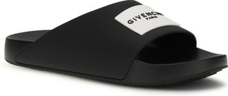 Givenchy Mens Rubber Slippers Black Sandal