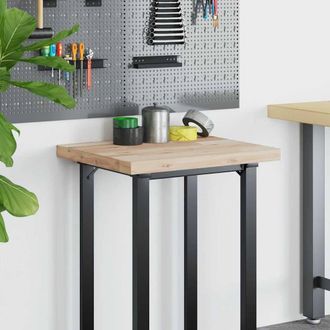 Berkfield Home Versatile Desk Top Untreated 80x50x4 cm Solid Wood Acacia in Brown | Size: 80 x 50 x 4 cm