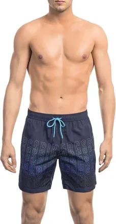 Dirk Bikkembergs Light Blue Polyester Men Mens Swimsuit