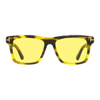 Tom Ford FT090655E Tortoiseshell Acetate Square Sunglasses - Brown
