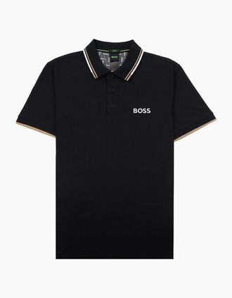 HUGO BOSS Mens Hugo Boss Paddy Pro S/s Polo Black 009 - Size: 40