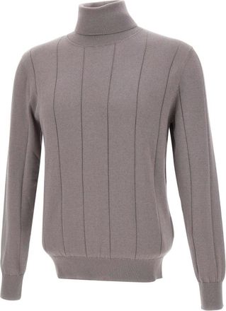 Eleventy Truien & Vesten, Heren, Bruin, 2Xl, Katoen, Cotton and Cashmere Turtleneck