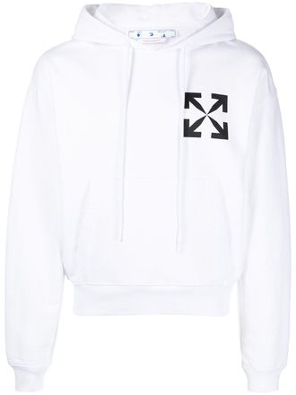 Off-white Felpa con stampa Arrows - Bianco