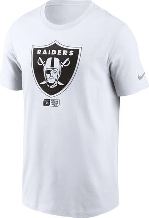 Nike Las Vegas Raiders Faded Essential Nike Mens NFL T-Shirt in White | N19910A8D-P8V