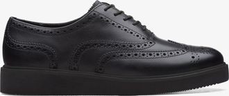 Clarks Glickly Brogue 2 Zwarte Leren Schoenen