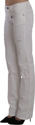 Costume National Cotton Slim Fit Straight Jeans Womens Pants