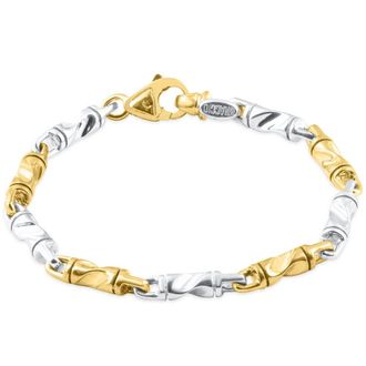 Pompeii3 Mens Link 14k Gold (34gram) or Platinum (55gram) 5mm Bracelet 8.5