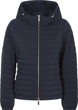 Moorer Julay Jacket - Dames - Winterjassen - Blauw - S - Leer - Jassen
