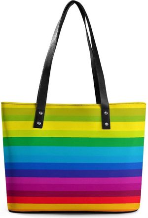 Generic LGBT Rainbow Tote Bags for Women Cute Shoulder Purses Handbags