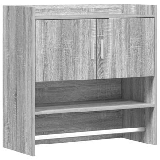 vidaXL Estante De Pared Montada En La Pared Sonoma Gris Vidaxl