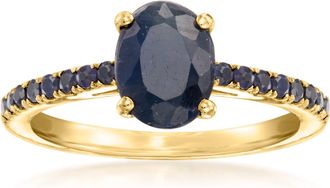 Ross-Simons Sapphire Birthstone Ring in 18kt Gold Over Sterling