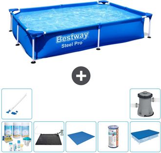 Bestway Piscina Bestway Steel Pro Rectangular - 221x150x43 Cm - 7-piezas S22210