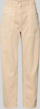 Cambio Barrel Fit Jeans aus Baumwoll-Mix Modell OCEAN in Sand, Gr&ouml;&szlig;e 32