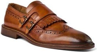 Bruno Magli Ancona Double Monk Strap Shoe in Cognac at Nordstrom Rack, Size 10.5