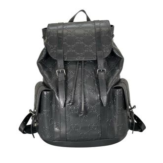 Gucci Black Leather Backpack (Pre-Owned)