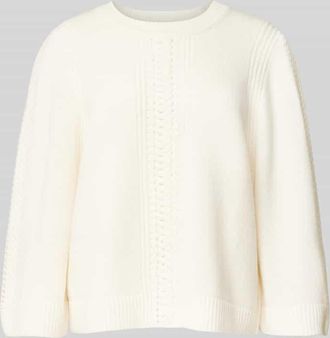 BA&SH Wollpullover mit Zopfmuster Modell JUMPER in Ecru, Gr&ouml;&szlig;e 34