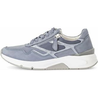 Gabor Rollingsoft Sneaker - Dames - Schoenen - Blauw - Maat: 40 EU Leer