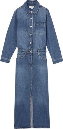 Reiss Terra Denim Midi Dress