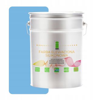 OEM Pintura De Silicona Para Fachadas, Tono Azul, 10 Litros