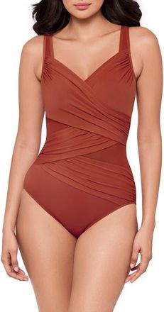 Miraclesuit Network Madero One-Piece Swimsuit in Terra at Nordstrom, Size 12