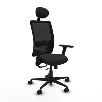 Piqueras y Crespo Silla De Oficina Piqueras Y Crespo Zulema Negro Similpiel Reposabrazos 3d