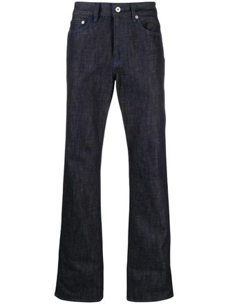Marcelo Burlon Jeans dritti con stampa - Blu