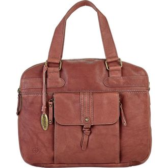 B&oslash;rn Large Leather Organizer Satchel in Saddle at Nordstrom Rack