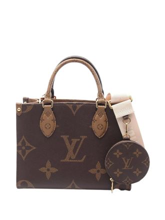 Louis Vuitton 2021-2025 Monogram Reverse Giant OnTheGo PM satchel - women - Fabric - One Size - Brown