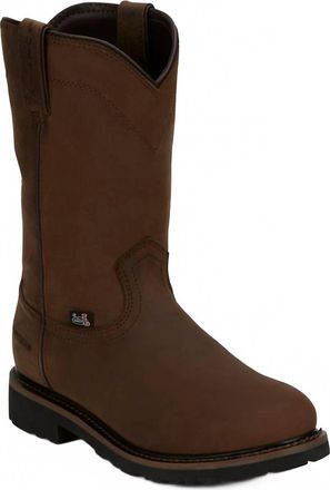 Justin Boots Mens Drywall Waterproof Boots In Whiskey