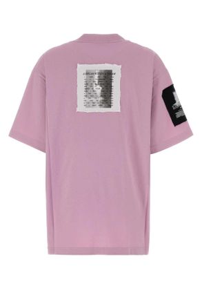 Balenciaga Womens Cotton Oversize T-Shirt Pink