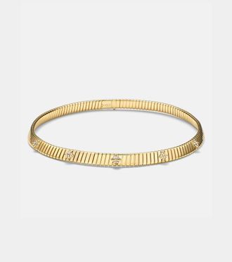 Bulgari Bvlgari Tubogas 18kt gold choker with diamonds